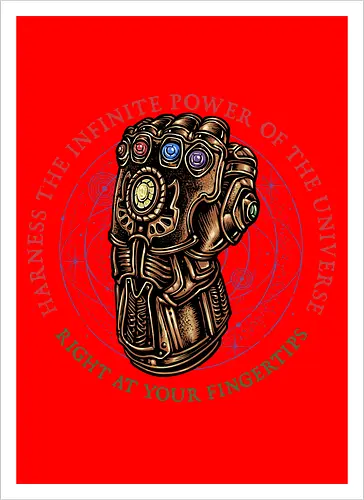 The Infinite Power of the Universe - Movie, film, superhero, villain, comics, comic, character, action, sci-fi, science fiction - Artprint