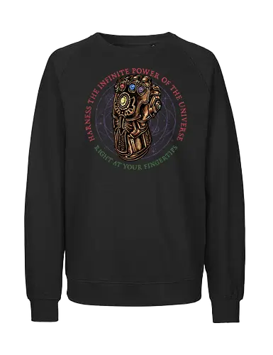 The Infinite Power of the Universe - Movie, film, superhero, villain, comics, comic, character, action, sci-fi, science fiction - Fairtrade Sweatshirt