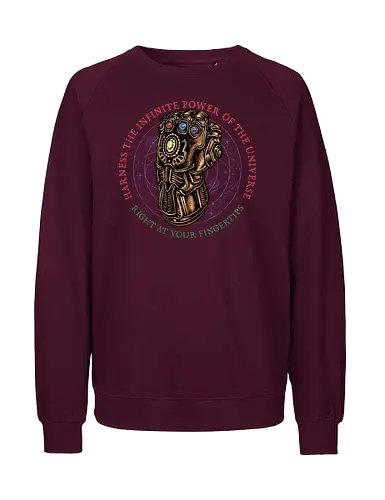 The Infinite Power of the Universe - Movie, film, superhero, villain, comics, comic, character, action, sci-fi, science fiction - Fairtrade Sweatshirt