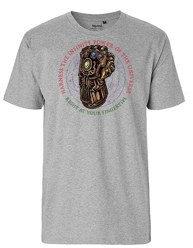 The Infinite Power of the Universe - Movie, film, superhero, villain, comics, comic, character, action, sci-fi, science fiction - Fairtrade T-Shirt