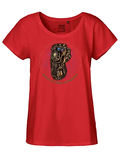 The Infinite Power of the Universe - Movie, film, superhero, villain, comics, comic, character, action, sci-fi, science fiction - Fairtrade Girl Shirt