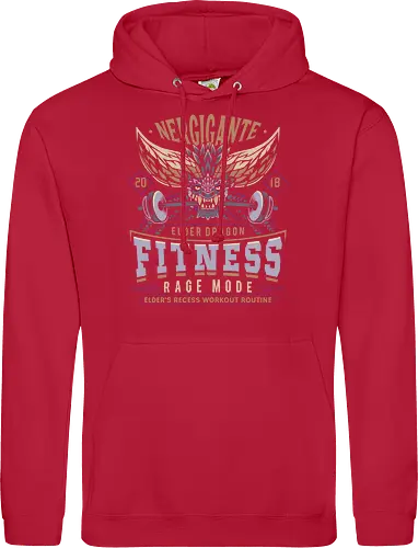 Nergigante Fitness - hunting, monster hunter world, nergigante, gamer, gaming, video games, iceborne, palico, wyvern, monster hunter rise, monster hunter wilds, furious rajang, pukei pukei, wilds ascendance - Standard Hoodie