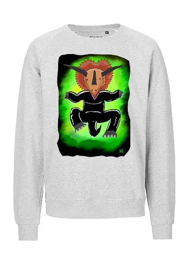 Trinityceratops - albern, Matrix, Trinity, Triceratops, Dinosaurier - Fairtrade Sweatshirt