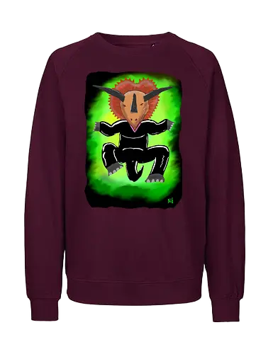 Trinityceratops - albern, Matrix, Trinity, Triceratops, Dinosaurier - Fairtrade Sweatshirt