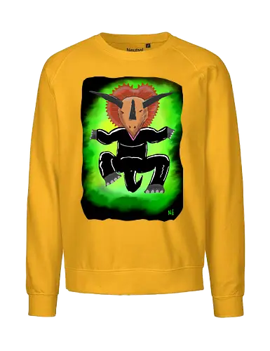 Trinityceratops - albern, Matrix, Trinity, Triceratops, Dinosaurier - Fairtrade Sweatshirt