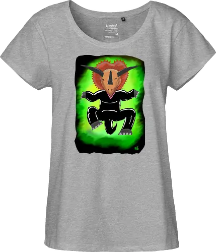 Trinityceratops - albern, Matrix, Trinity, Triceratops, Dinosaurier - Fairtrade Girl Shirt
