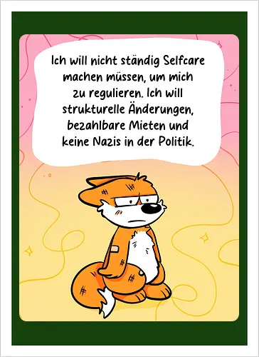 Regulationsfuchs - Fuchs, Politik, Selfcare - Artprint