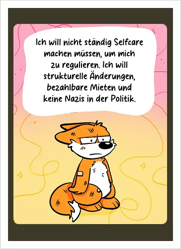 Regulationsfuchs - Fuchs, Politik, Selfcare - Artprint