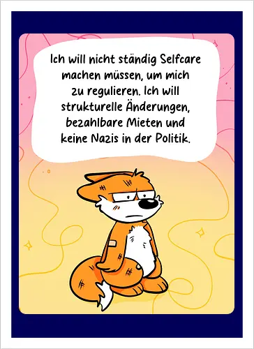 Regulationsfuchs - Fuchs, Politik, Selfcare - Artprint