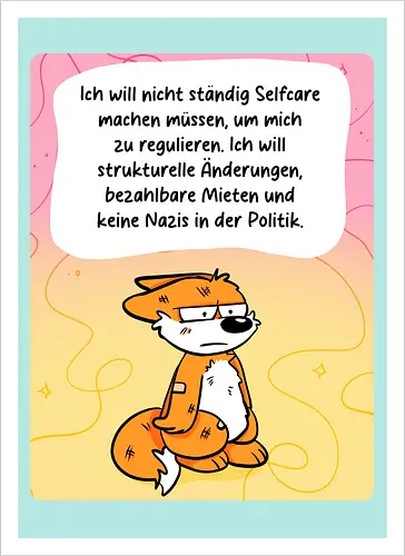 Regulationsfuchs - Fuchs, Politik, Selfcare - Artprint