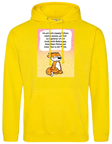 Regulationsfuchs - Fuchs, Politik, Selfcare - Standard Hoodie