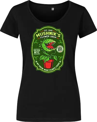 Plants With Bite - 80s, carnivorous plant, comedy, cult classic, geek, halloween, horror, nerd, nostalgia, plant, plant lover, retro, spooky, venus flytrap, vintage - Women T-Shirt