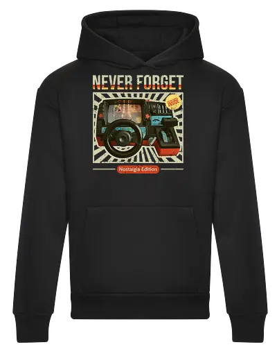 Never Forget - 80s Car Racing Simulator - 80s, 80s kid, 80s toys, childhood, childhood games, childhood memories, never forget, nostalgia, retro, retro style, toys, vintage, 80s aesthetic, 80s retro, nostalgia lover - Heavyweight Hoodie