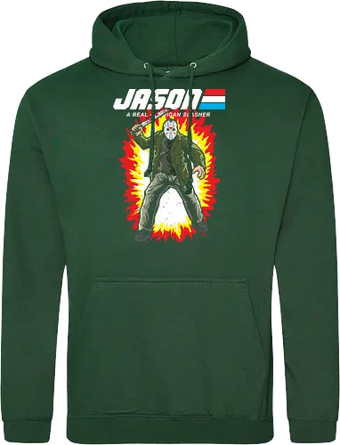 G.I JASON - horror, halloween, slasher, mashup, parody, comic, 80s, hero - Standard Hoodie