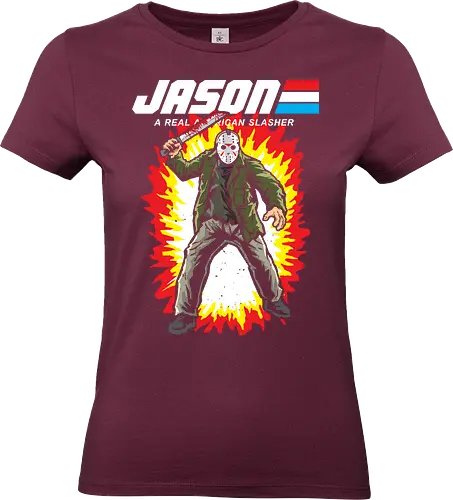 G.I JASON - horror, halloween, slasher, mashup, parody, comic, 80s, hero - Standard T-Shirt (Women)