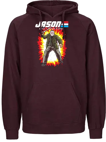 G.I JASON - horror, halloween, slasher, mashup, parody, comic, 80s, hero - Fairtrade Hoodie