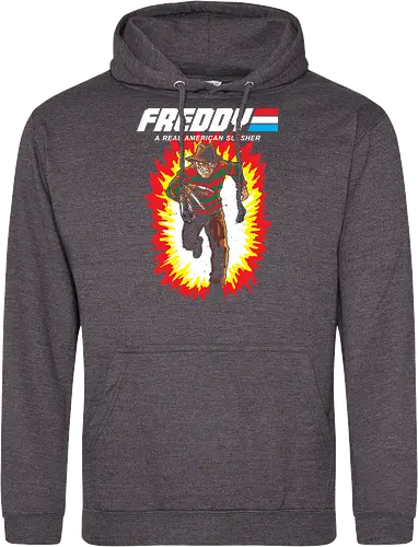 G.I FREDDY - horror, halloween, slasher, mashup, parody, comic, 80s, hero - Standard Hoodie