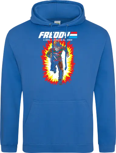 G.I FREDDY - horror, halloween, slasher, mashup, parody, comic, 80s, hero - Standard Hoodie