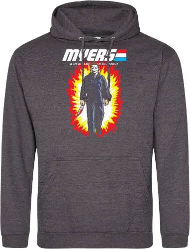 G.I MYERS - horror, halloween, slasher, mashup, parody, comic, 80s, hero - Standard Hoodie