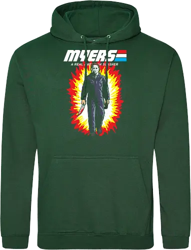 G.I MYERS - horror, halloween, slasher, mashup, parody, comic, 80s, hero - Standard Hoodie