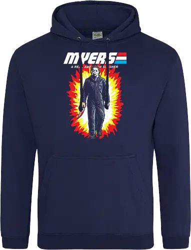 G.I MYERS - horror, halloween, slasher, mashup, parody, comic, 80s, hero - Standard Hoodie