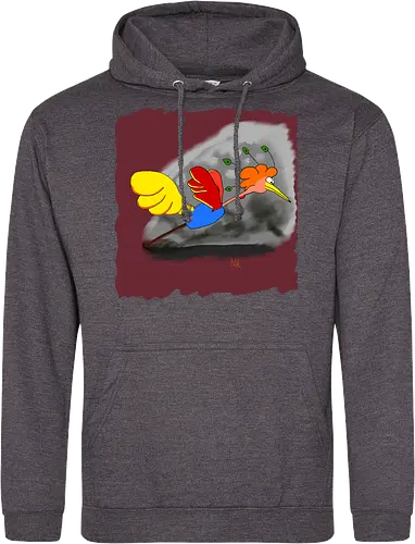 Schräger Vogel - albern, Vogel, Tiere - Standard Hoodie