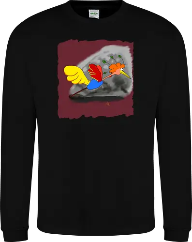 Schräger Vogel - albern, Vogel, Tiere - Sweatshirt