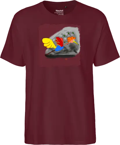 Schräger Vogel - albern, Vogel, Tiere - Fairtrade T-Shirt