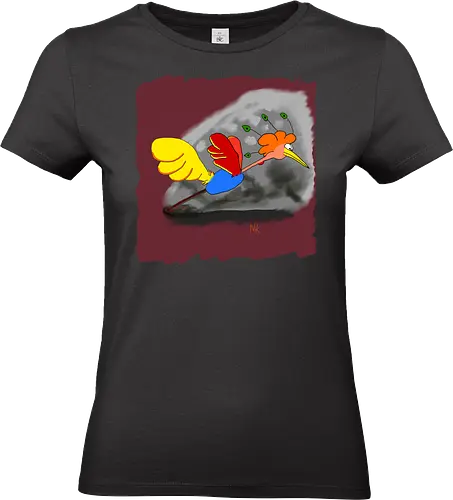 Schräger Vogel - albern, Vogel, Tiere - Standard T-Shirt (Women)