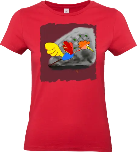 Schräger Vogel - albern, Vogel, Tiere - Standard T-Shirt (Women)