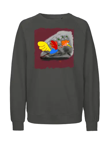 Schräger Vogel - albern, Vogel, Tiere - Fairtrade Sweatshirt