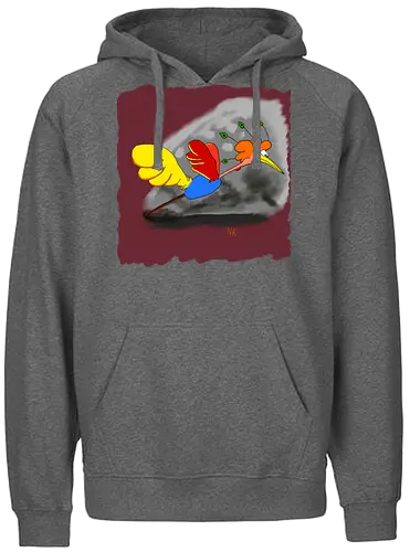 Schräger Vogel - albern, Vogel, Tiere - Fairtrade Hoodie