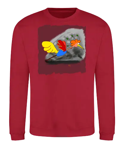 Schräger Vogel - albern, Vogel, Tiere - Sweatshirt
