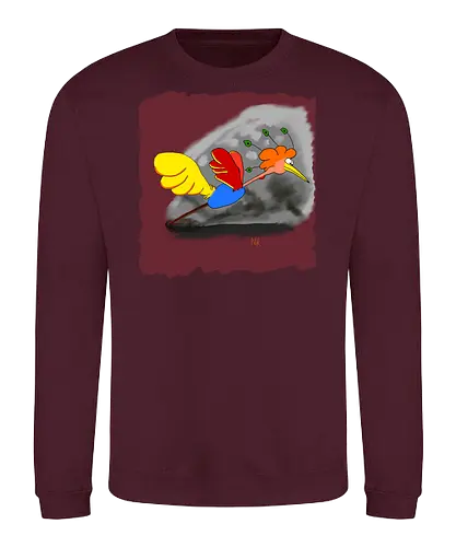 Schräger Vogel - albern, Vogel, Tiere - Sweatshirt