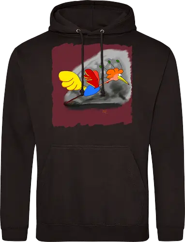 Schräger Vogel - albern, Vogel, Tiere - Standard Hoodie