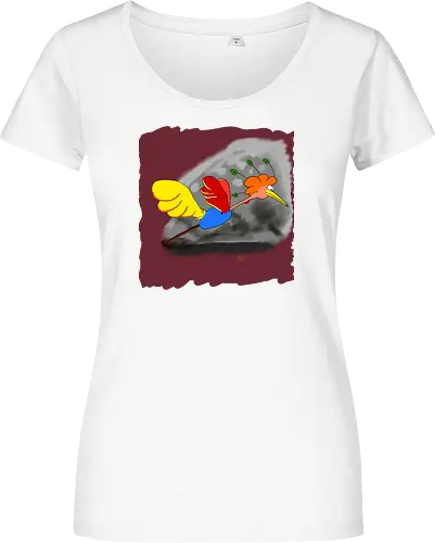 Schräger Vogel - albern, Vogel, Tiere - Women T-Shirt