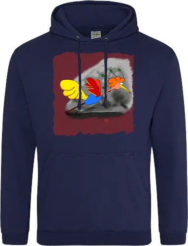 Schräger Vogel - albern, Vogel, Tiere - Standard Hoodie