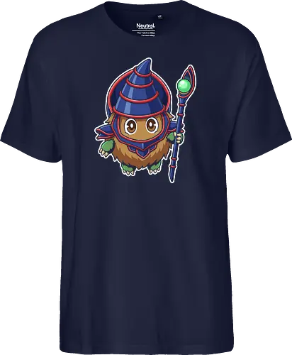 Magical Mascot: The Ultimate Kuriboh - Kuriboh shirt, Dark Magician cosplay graphic, Yu-Gi-Oh merch, nostalgic anime streetwear, trading card game apparel, kawaii monster design, 90s anime clothing, aesthetic otaku fashion, funny anime mashup tee, classic duelist merch - Fairtrade T-Shirt