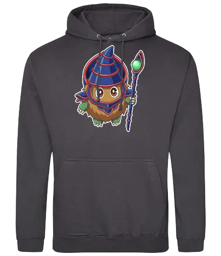 Magical Mascot: The Ultimate Kuriboh - Kuriboh shirt, Dark Magician cosplay graphic, Yu-Gi-Oh merch, nostalgic anime streetwear, trading card game apparel, kawaii monster design, 90s anime clothing, aesthetic otaku fashion, funny anime mashup tee, classic duelist merch - Standard Hoodie