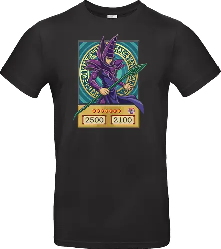 Ultimate Spellcaster: The Magician Card - Dark Magician shirt, Yu-Gi-Oh graphic tee, anime trading card apparel, nostalgic 90s anime streetwear, Yami Yugi spellcaster merch, retro TCG clothing, magical circle anime design, classic duelist fashion, aesthetic otaku shirt, pop culture card game tee - Standard T-Shirt