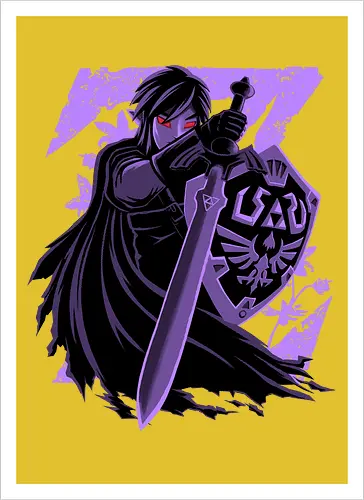 I'm A Shadow - Dark Link, Legend, Hero of Time, Shadow - Artprint