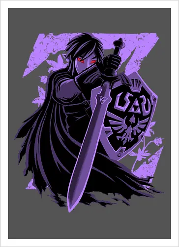 I'm A Shadow - Dark Link, Legend, Hero of Time, Shadow - Artprint