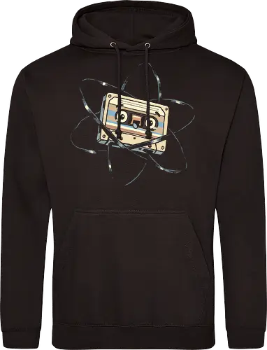 Atomic Mixtape - cassette tape, 80s, 90s, atom, atomic, atomic age, chemistry, energy, mixtape, music, nuclear, physics, retro, science, vintage - Standard Hoodie