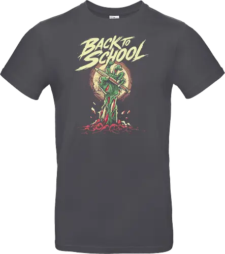 Back to School - back to school, 1st grade, 2nd grade, education, first day of school, halloween, horror, kindergarten, monster, pre k, school, spooky, teacher, teaching, zombie - Standard T-Shirt