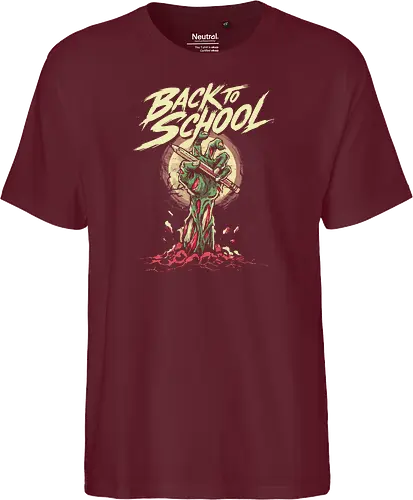 Back to School - back to school, 1st grade, 2nd grade, education, first day of school, halloween, horror, kindergarten, monster, pre k, school, spooky, teacher, teaching, zombie - Fairtrade T-Shirt