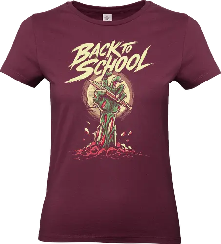 Back to School - back to school, 1st grade, 2nd grade, education, first day of school, halloween, horror, kindergarten, monster, pre k, school, spooky, teacher, teaching, zombie - Standard T-Shirt (Women)