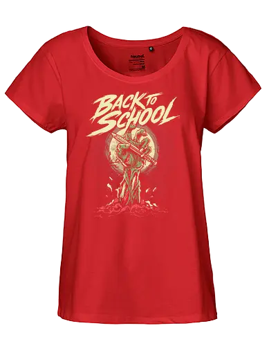Back to School - back to school, 1st grade, 2nd grade, education, first day of school, halloween, horror, kindergarten, monster, pre k, school, spooky, teacher, teaching, zombie - Fairtrade Girl Shirt