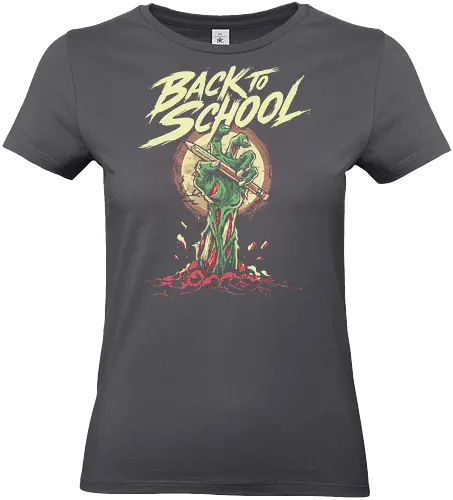 Back to School - back to school, 1st grade, 2nd grade, education, first day of school, halloween, horror, kindergarten, monster, pre k, school, spooky, teacher, teaching, zombie - Standard T-Shirt (Women)