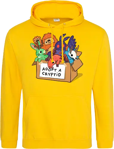 Adopt a Cryptid - adopt a pet, bigfoot, creature, cryptozoology, horror, humor, monster, mothman, myth, mythology, rescue, sasquatch, spooky, cryptid, adopt - Standard Hoodie