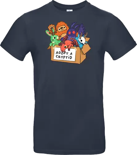 Adopt a Cryptid - adopt a pet, bigfoot, creature, cryptozoology, horror, humor, monster, mothman, myth, mythology, rescue, sasquatch, spooky, cryptid, adopt - Standard T-Shirt